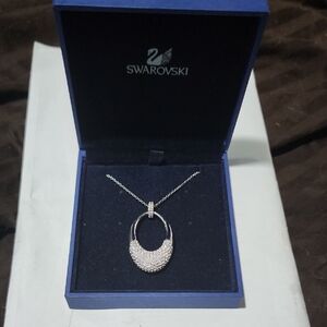 Swarovski Silver Necklace with Crystal Pendant